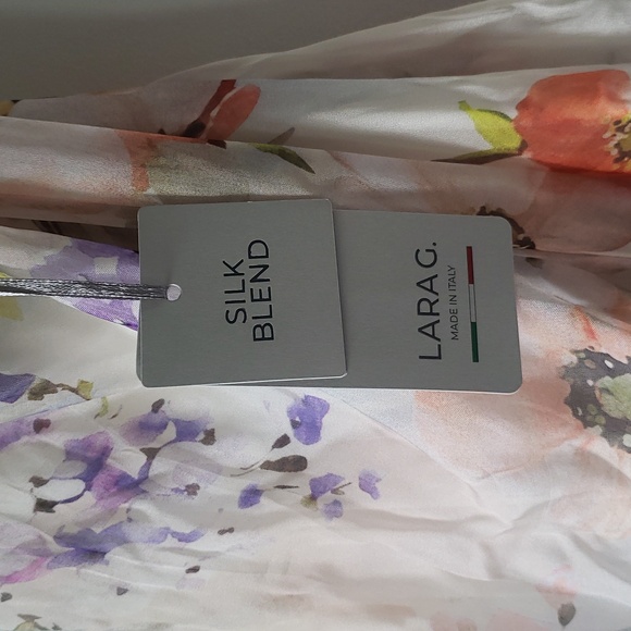 Floral Silk blend flowy dress NWT - Picture 9 of 12